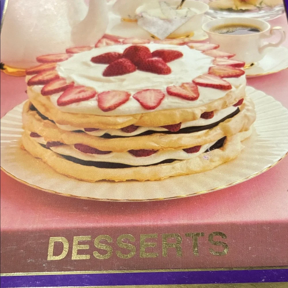 Vintage Company’s coming Desserts Cookbook by Jean Paré - Purple Cover